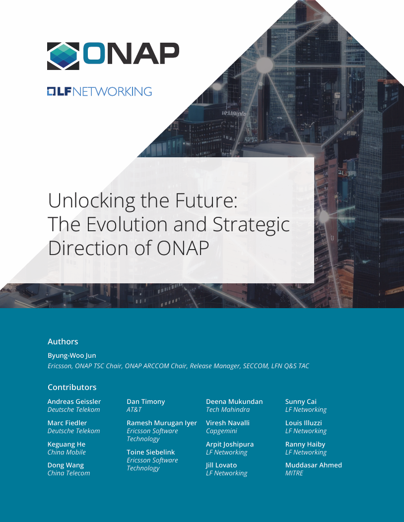 Unlocking the Future ONAP Whitepaper Cover